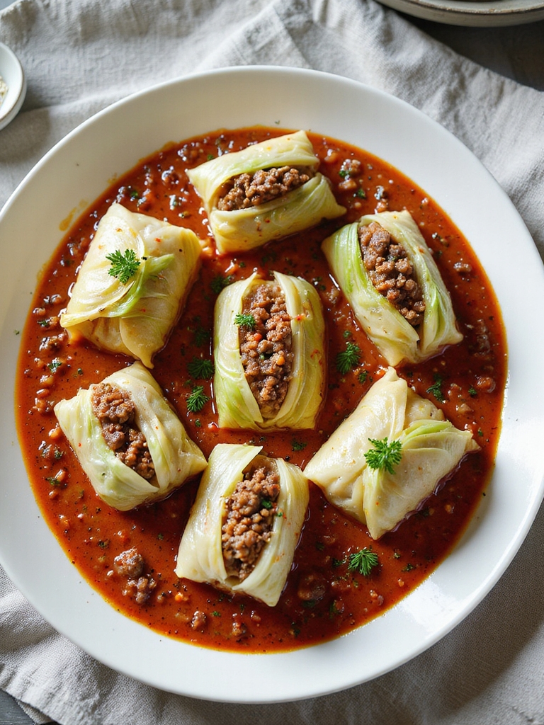savory stuffed cabbage rolls