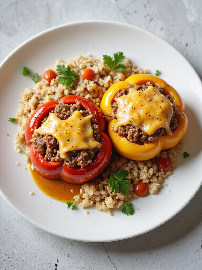 savory stuffed peppers recipe