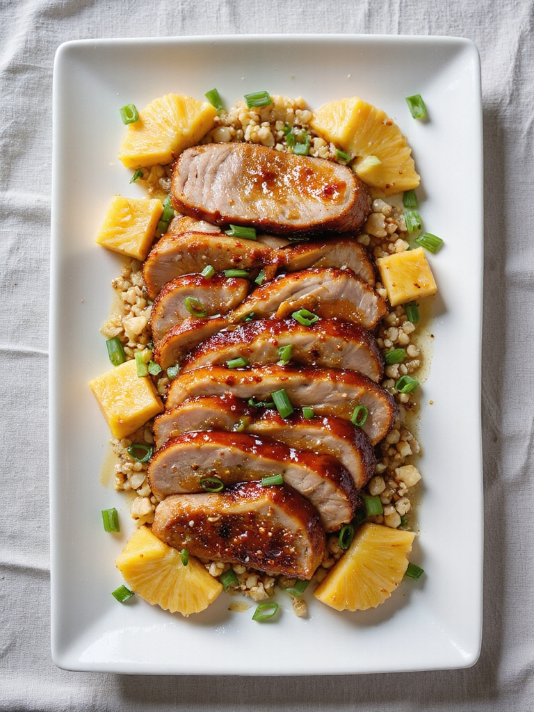savory teriyaki pineapple pork