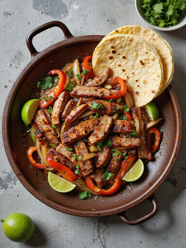sizzling pork fajitas recipe
