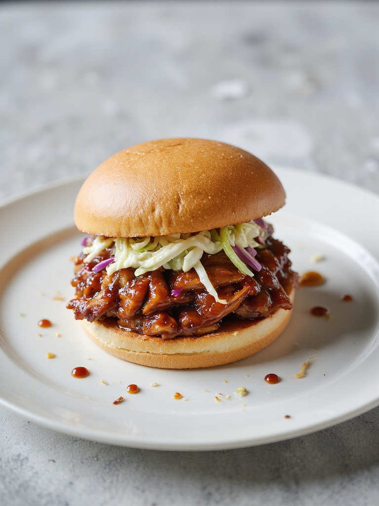 slow cooked pulled pork sandwiches
