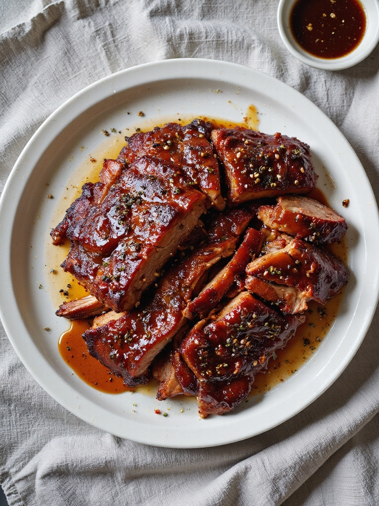 slow cooked tender bbq pork