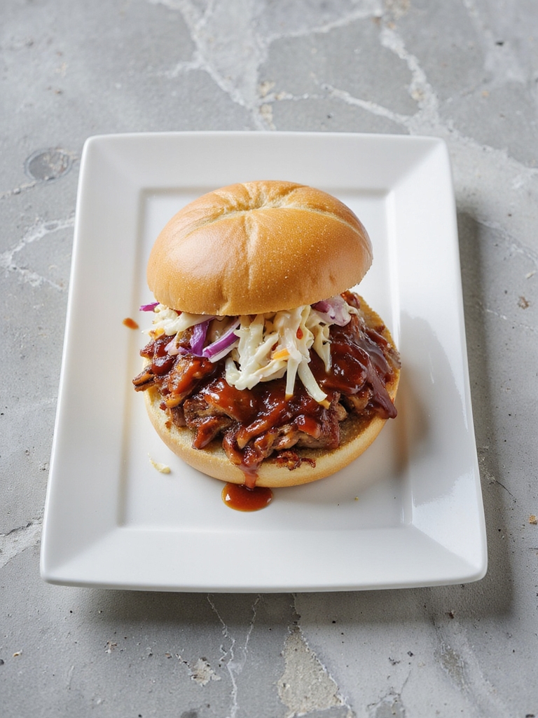 smoked pork sandwich delight