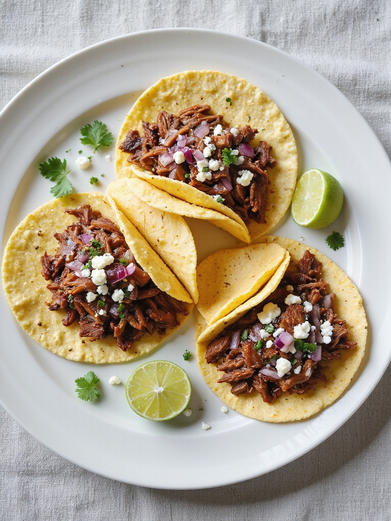 smoky tender pulled pork tacos