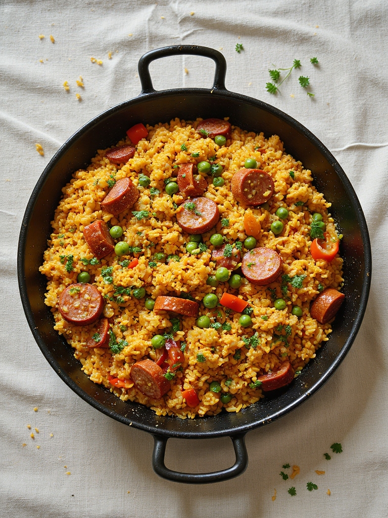 spicy chorizo rice delight