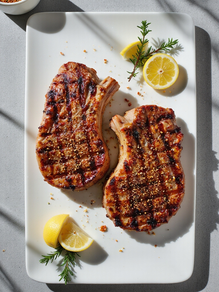 spicy grilled pork chops