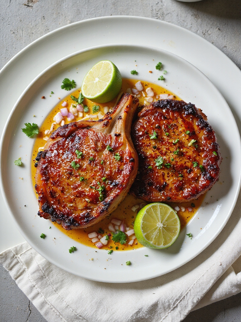spicy marinated pork chops