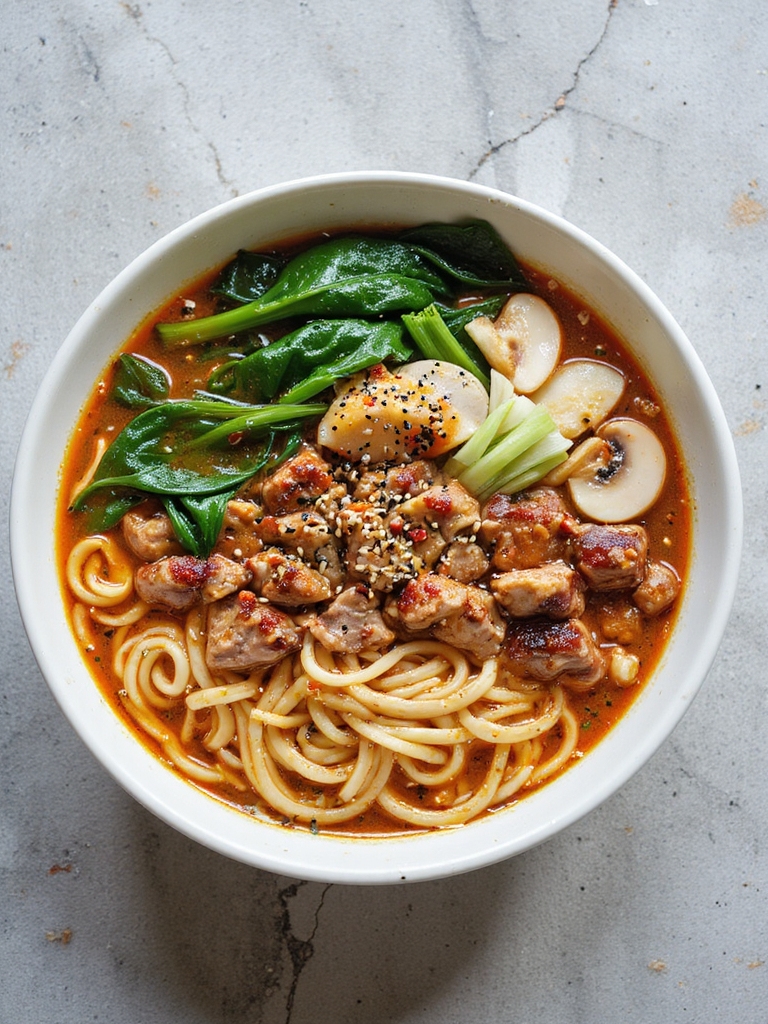 spicy pork ramen bowl recipe