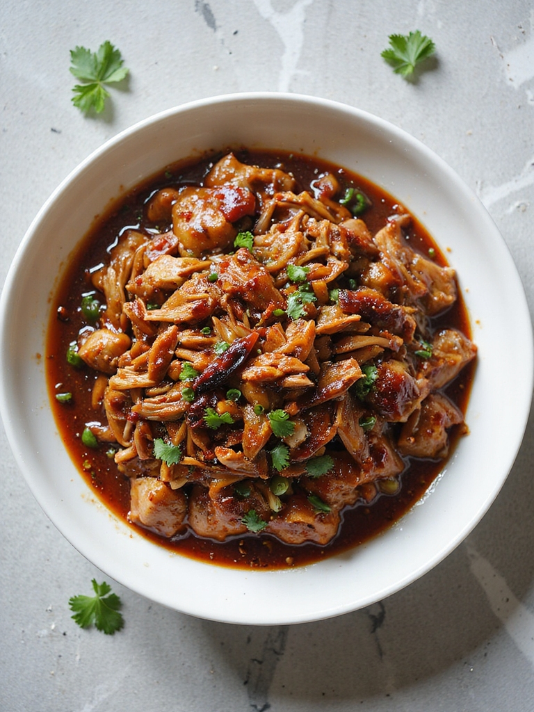spicy slow cooked pulled pork