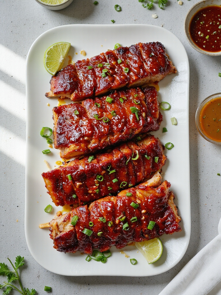spicy sriracha infused bbq ribs