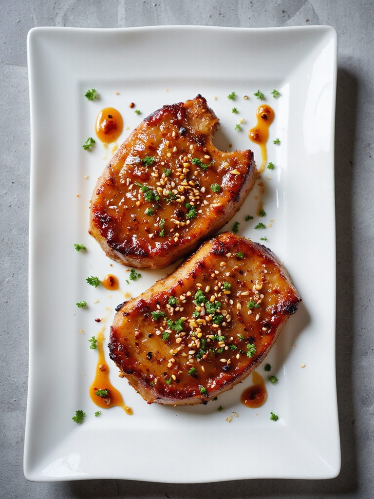 spicy sriracha pork chops recipe