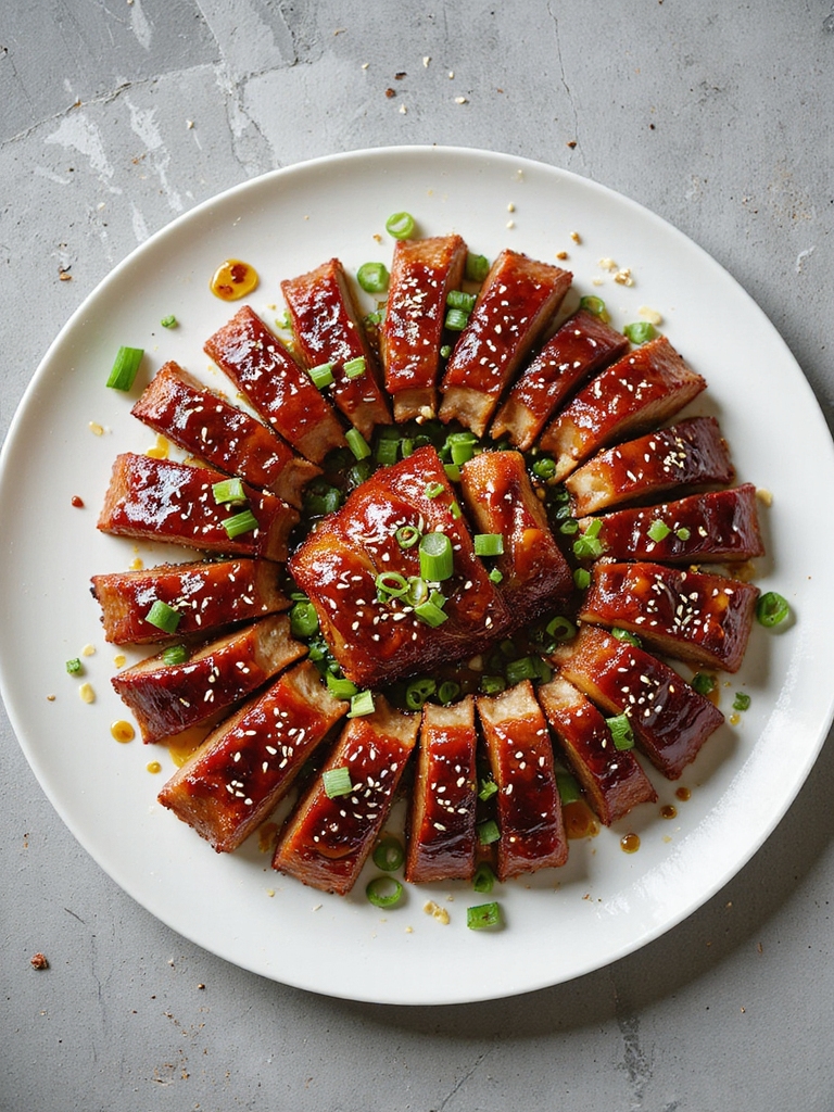 sticky asian glazed pork ribs