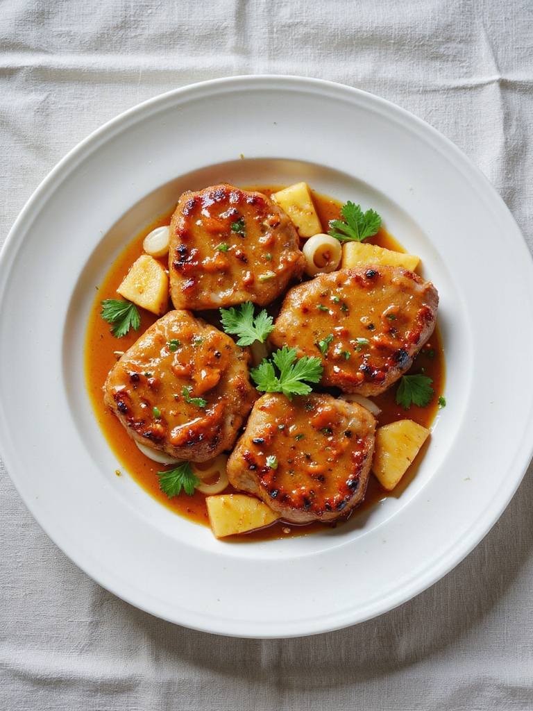 sweet and sour pork chops