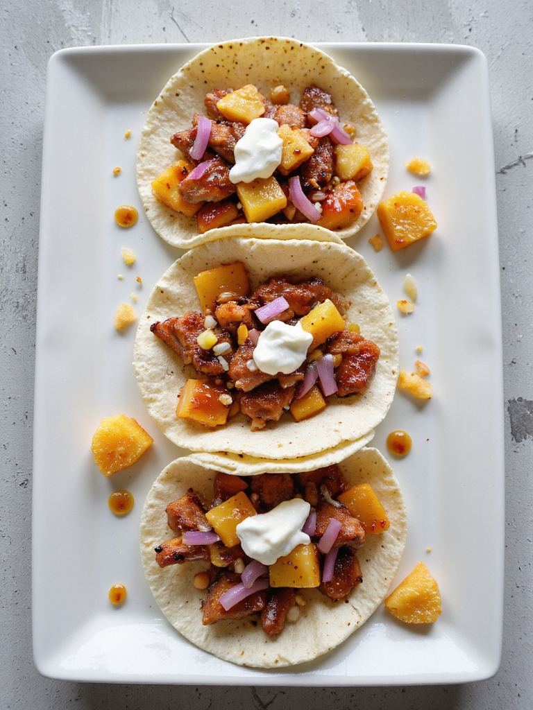 sweet and spicy tacos