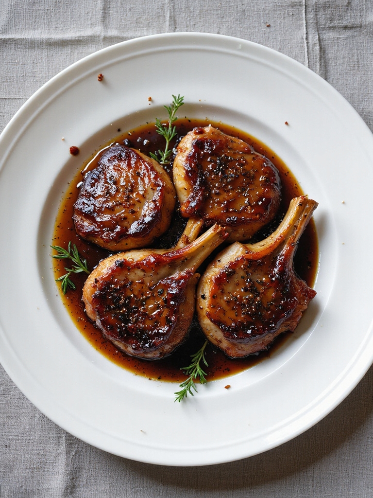 tangy glazed pork chops