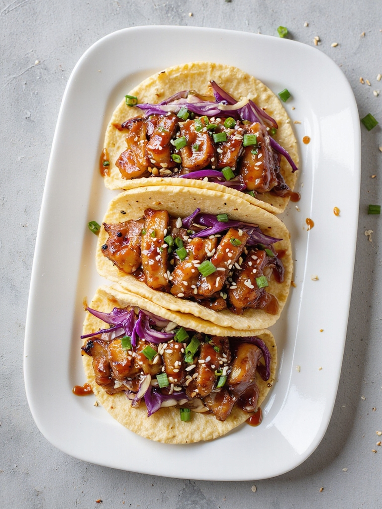 teriyaki pork taco delight