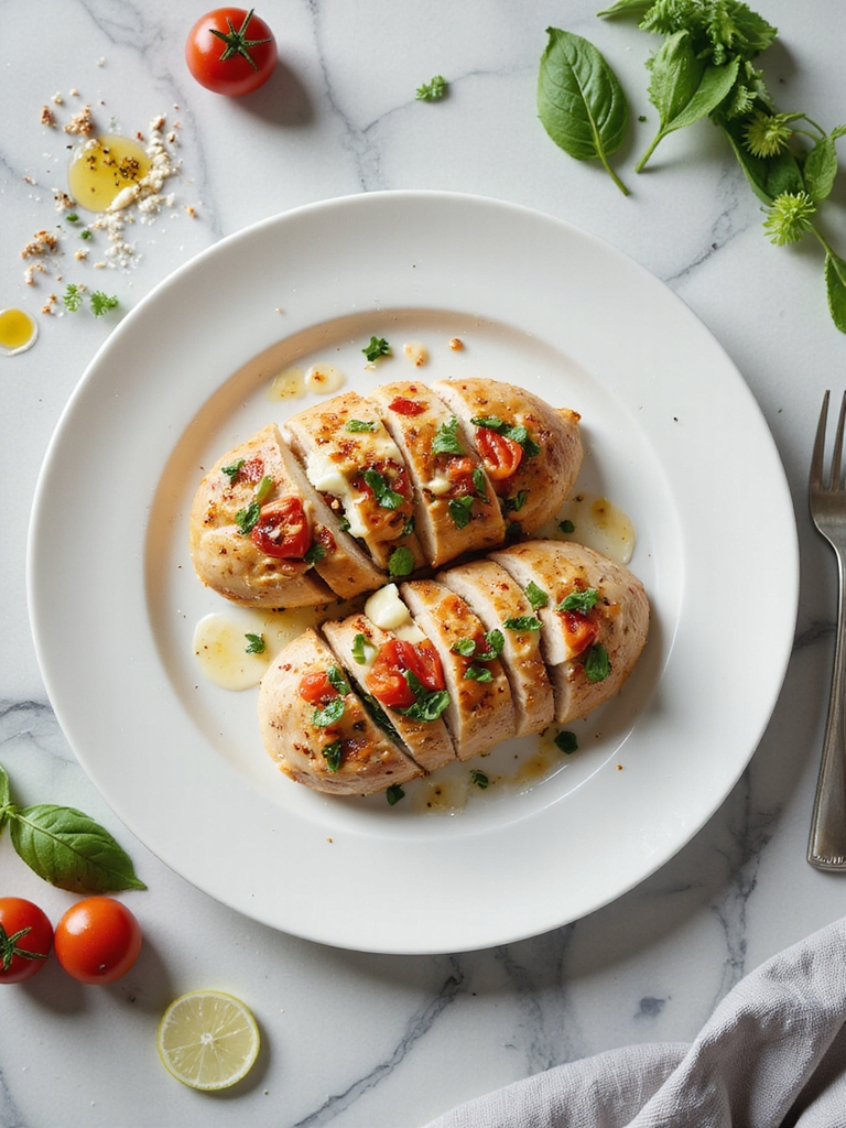 tomato basil stuffed chicken