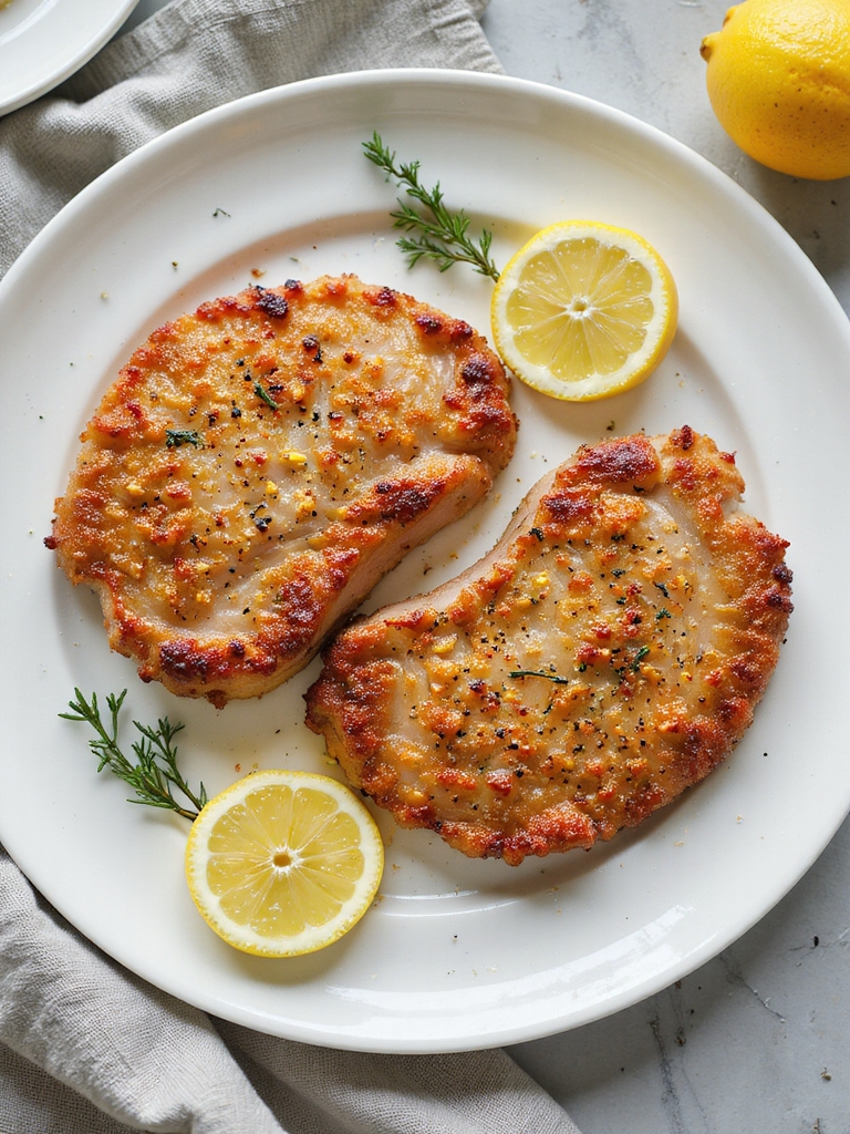 zesty air fried pork chops
