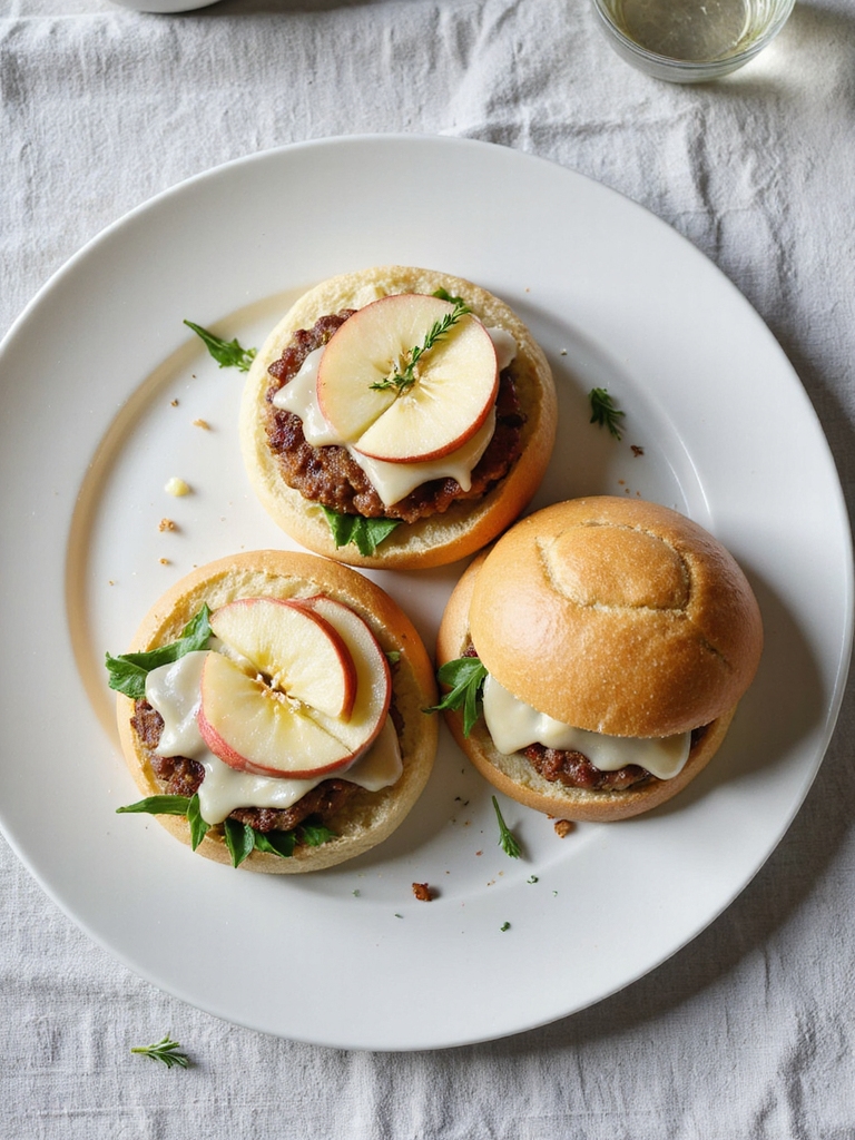 apple brie turkey sliders