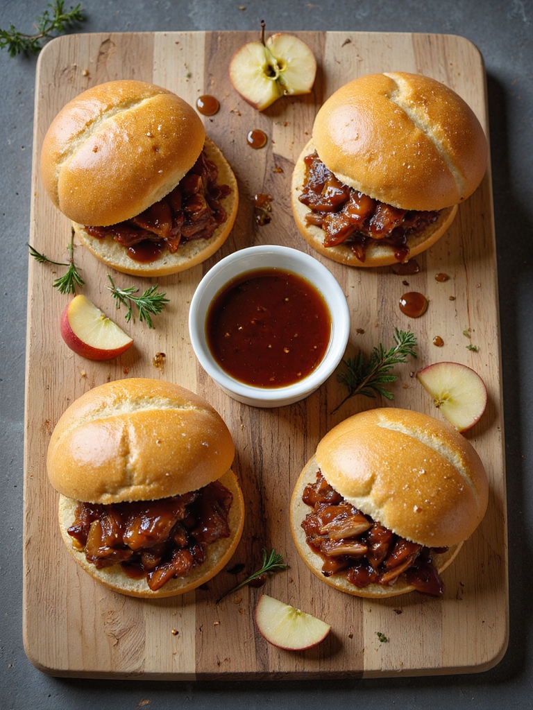 apple cider pork sliders
