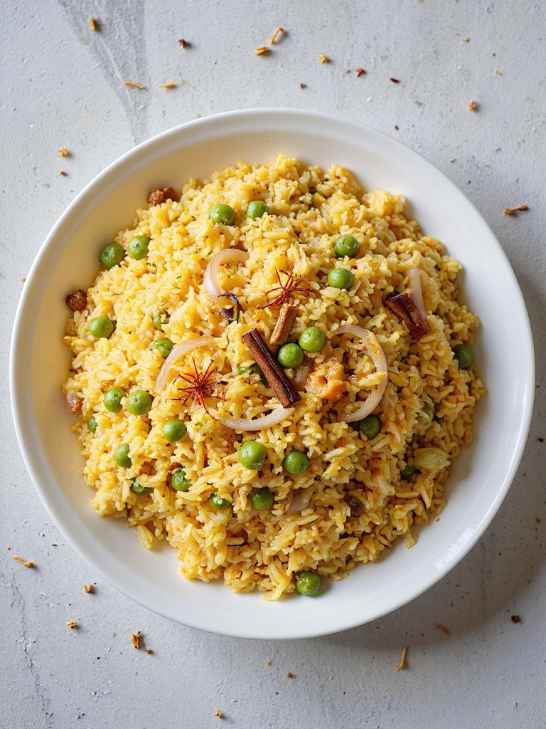 aromatic saffron infused rice