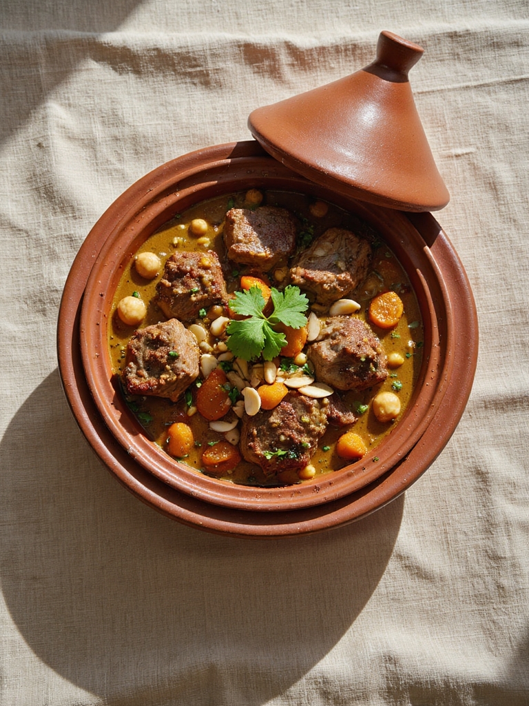 aromatic slow cooked lamb tagine