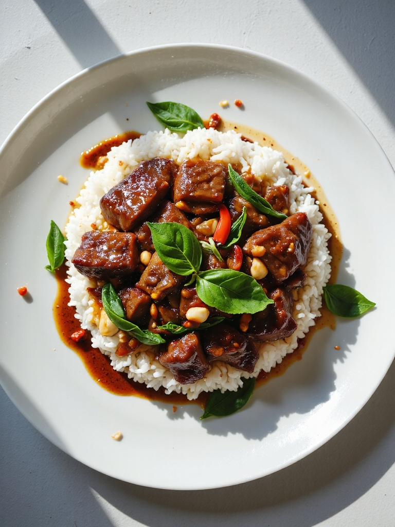 aromatic thai basil beef