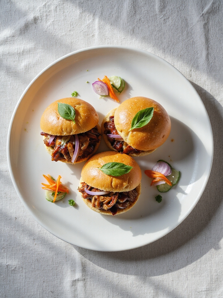 asian pulled pork sliders