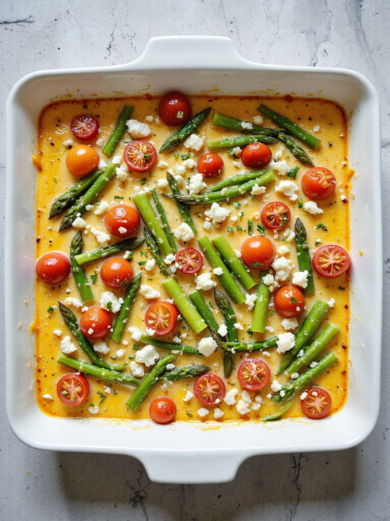 asparagus goat cheese casserole