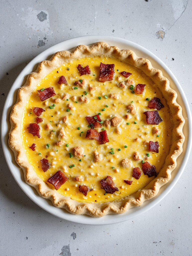 bacon cheddar breakfast pie
