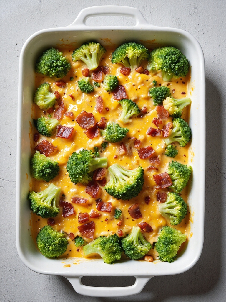 bacon enhanced broccoli casserole recipe