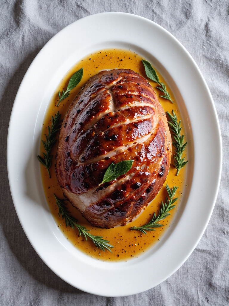 balsamic honey glazed ham