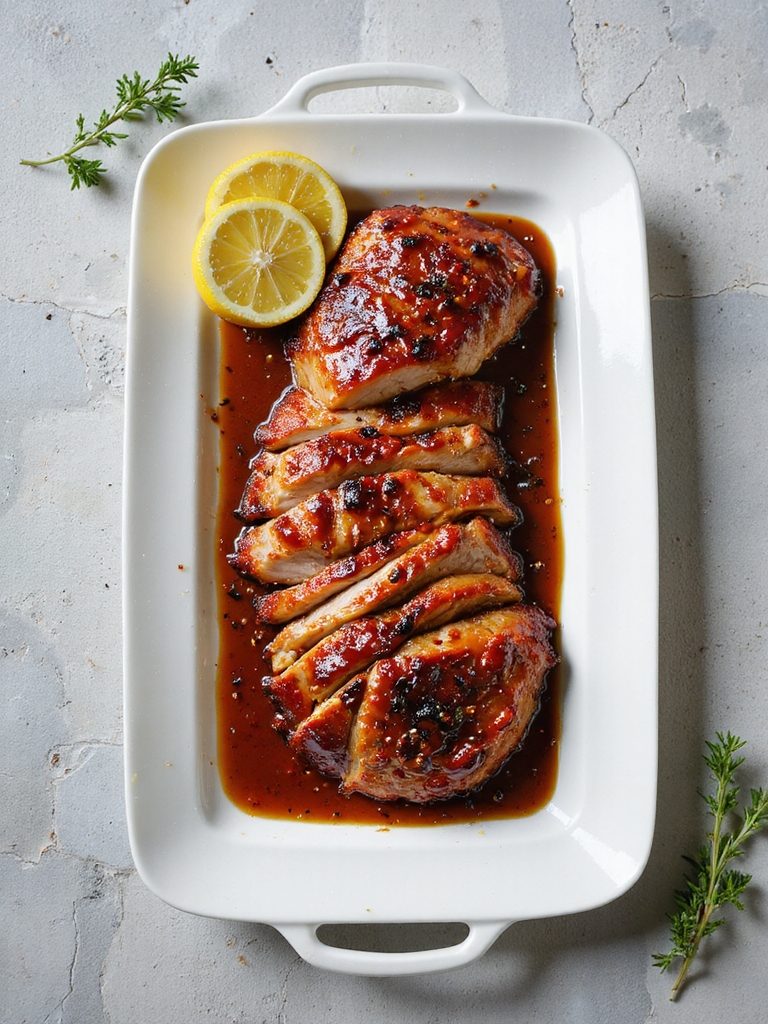 barbecue turkey with glaze