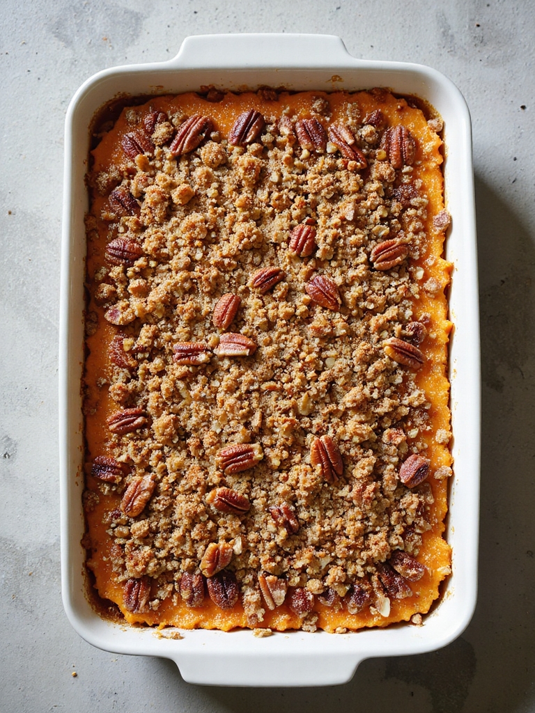 bourbon infused sweet potato casserole