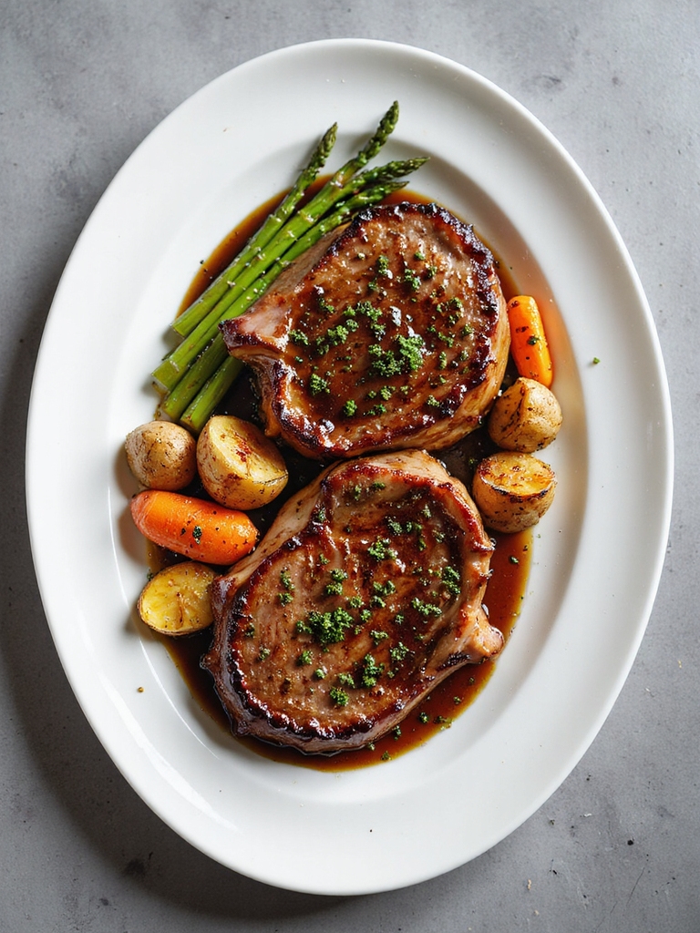 bourbon marinated pork chops