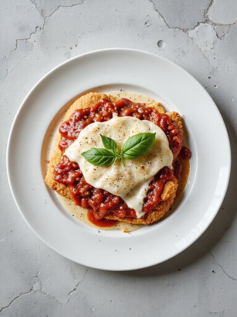 breaded chicken with marinara