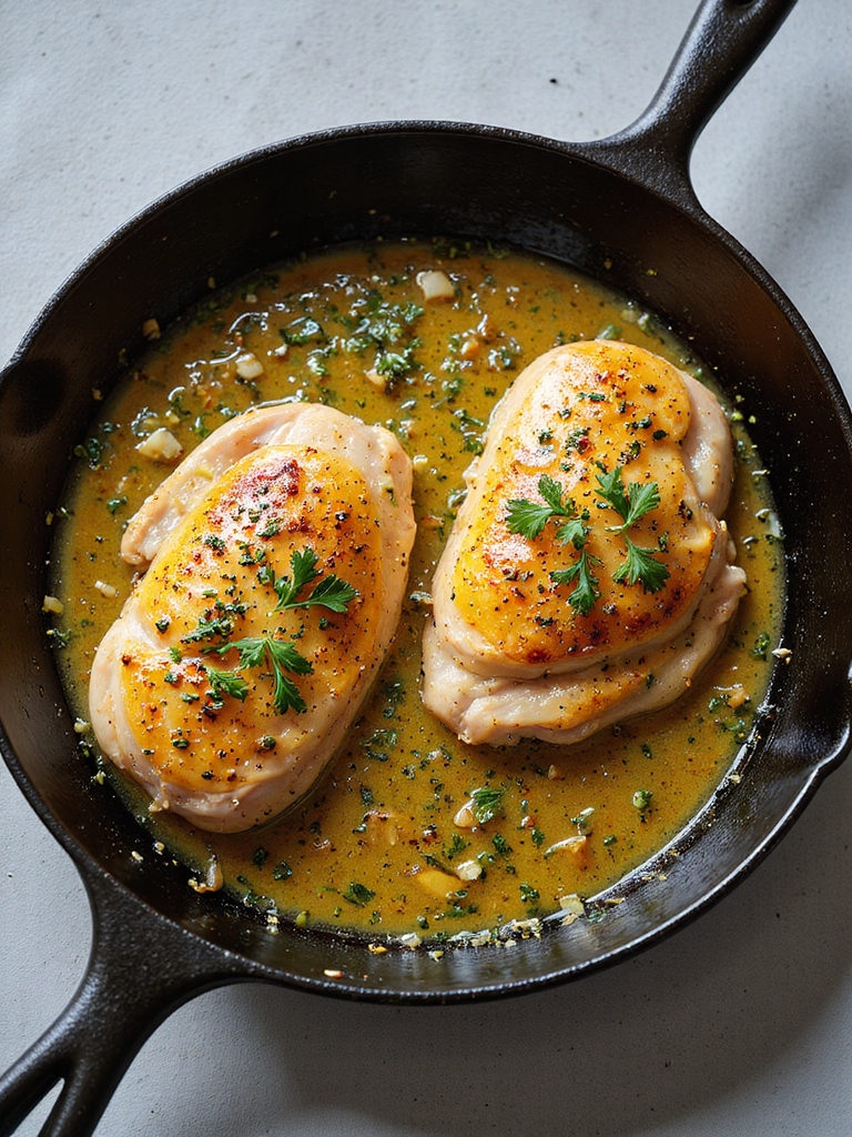 buttery garlic herb chicken