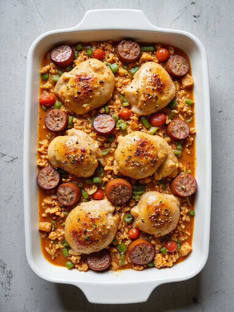 cajun chicken sausage casserole recipe