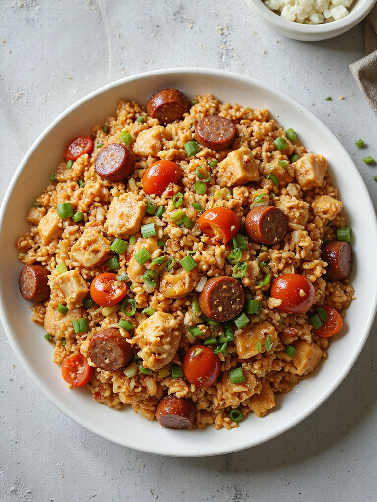 cajun chicken sausage jambalaya recipe