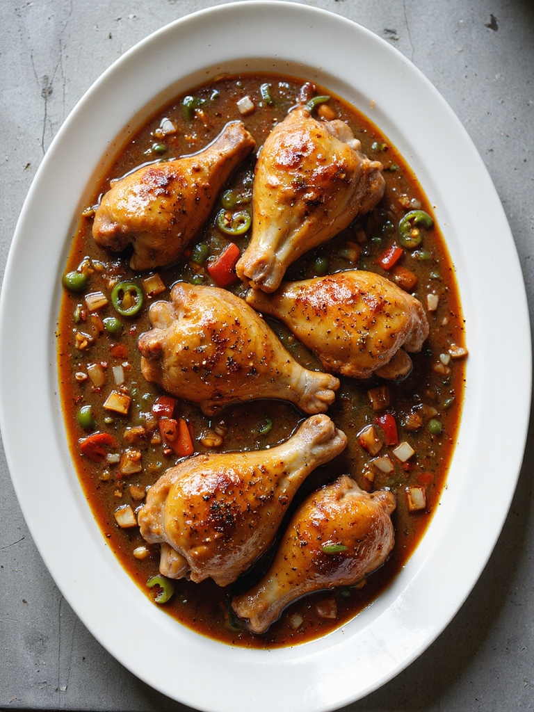 cajun spiced slow cooked turkey wings