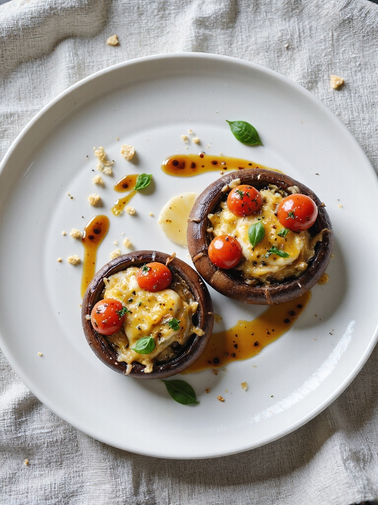 caprese stuffed portobello mushrooms