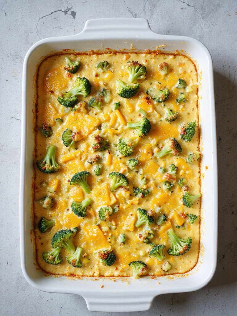 cheesy broccoli breakfast casserole