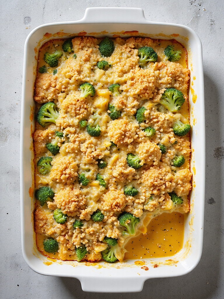 cheesy broccoli casserole delight