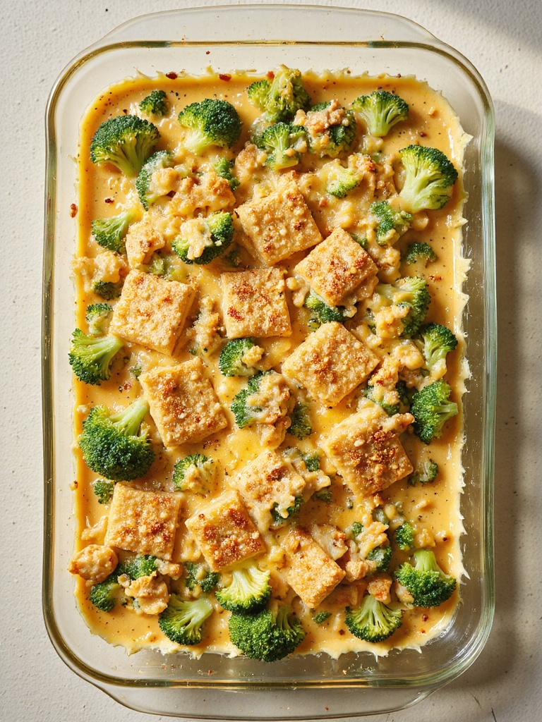 cheesy broccoli casserole delight