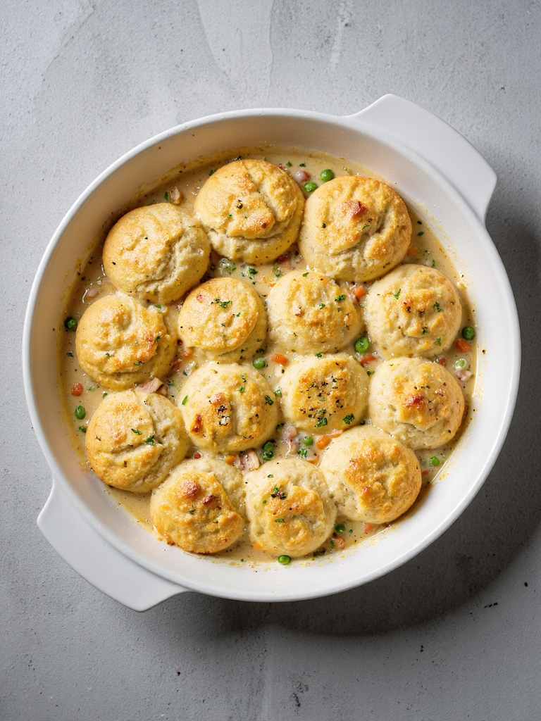 cheesy chicken pot pie