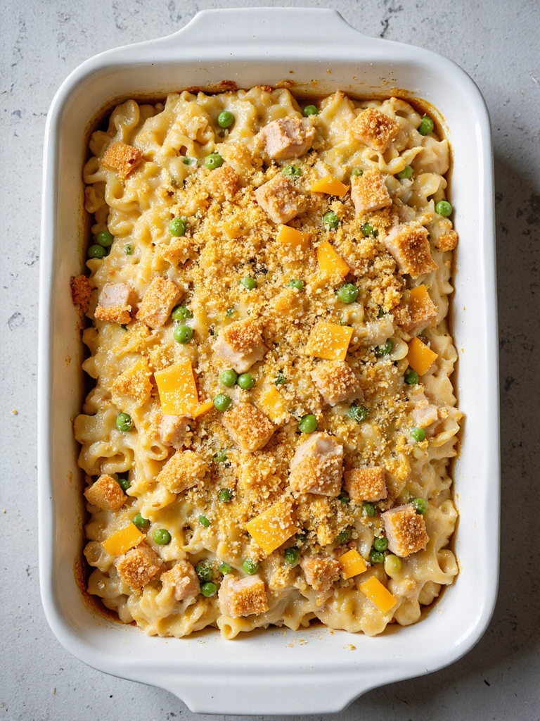 cheesy tuna casserole recipe