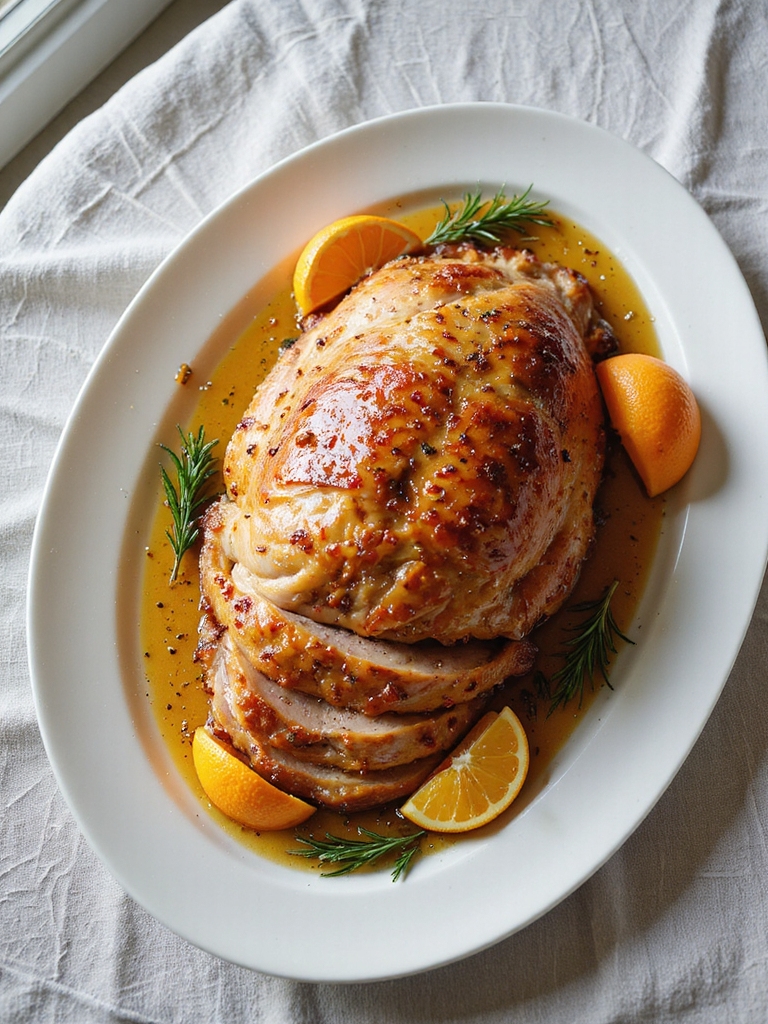 citrus honey glazed turkey