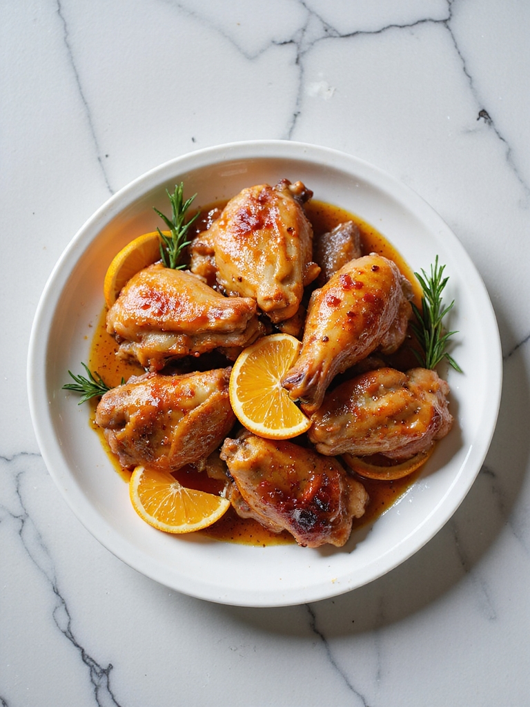 citrusy aromatic turkey wings