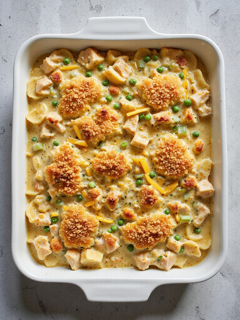 classic chicken noodle casserole