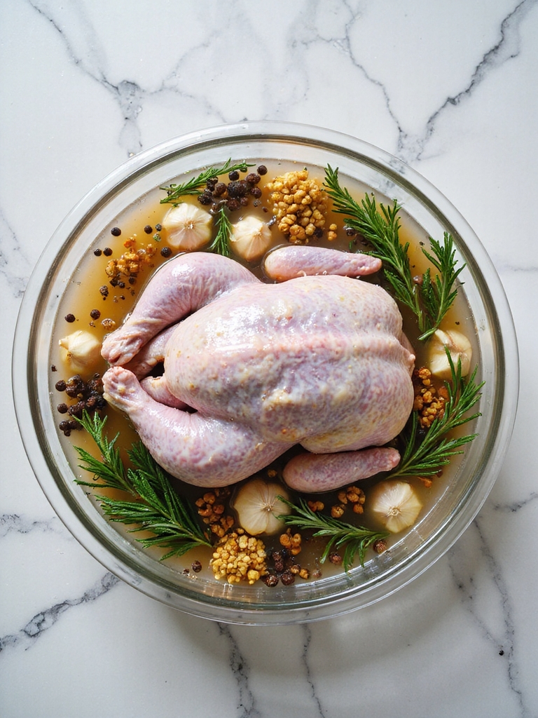 classic herb and garlic brine